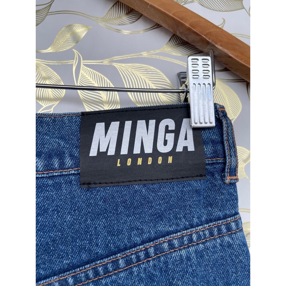 Minga London Butterfly Patch Wide Leg Skater Jeans Y2K Indie Aesthetic size 4 - Picture 9 of 12